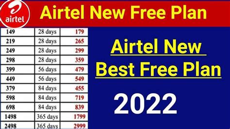 airtel top up recharge plans.